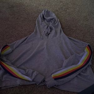 Wild Fable Gray Striped Long Sleeve